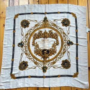 Jones NY Gold and White Decorative Scarf